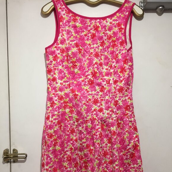 VINTAGE MICA V-BACK FLORAL PRINT DRESSES SIZE 12 - Picture 6 of 8